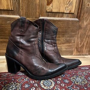 Leather Western boots